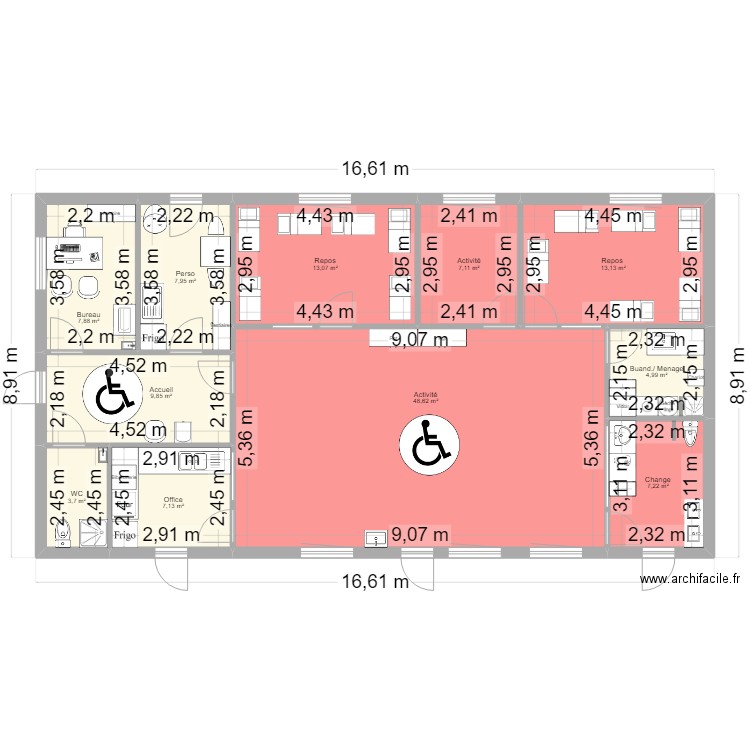 Nostang PLAN_PMI Bienvenu. Plan de 11 pièces et 131 m2