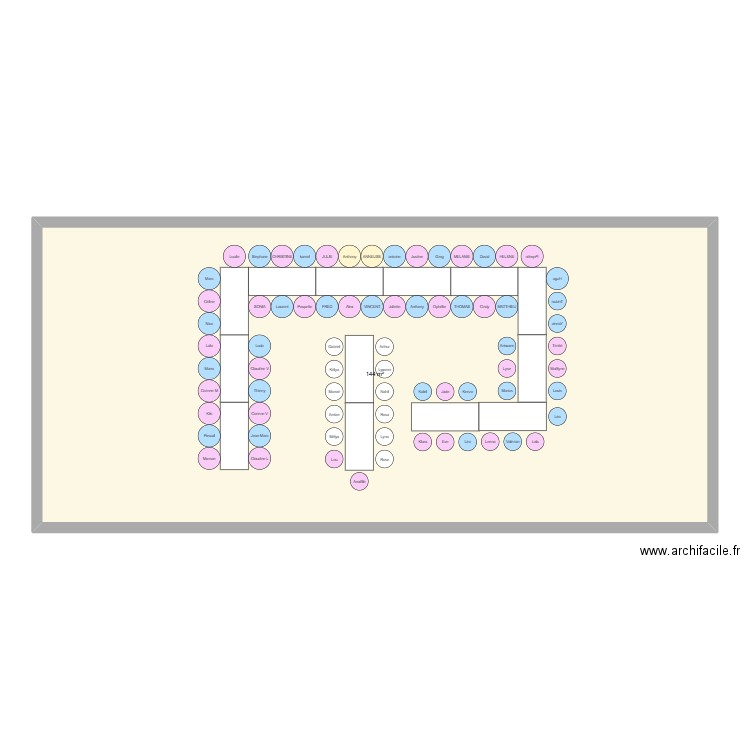 plan 2. Plan de 1 pièce et 144 m2