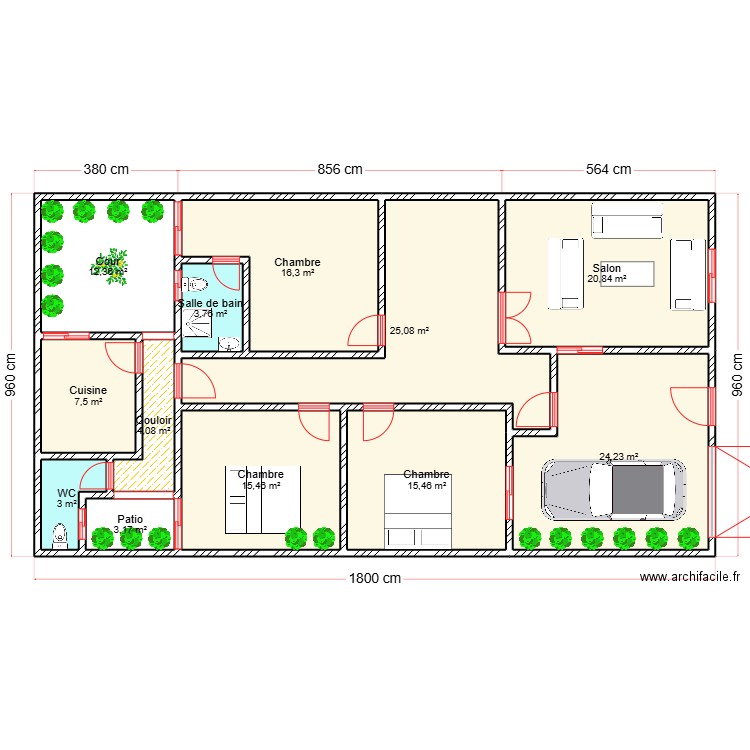 TALLA DIOP. Plan de 12 pièces et 151 m2