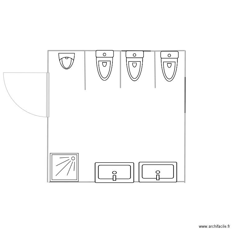 Plan sanitaires maternelle après transformation. Plan de 0 pièce et 0 m2