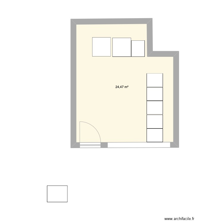 PLAN A LA COTE COHEN. Plan de 1 pièce et 24 m2