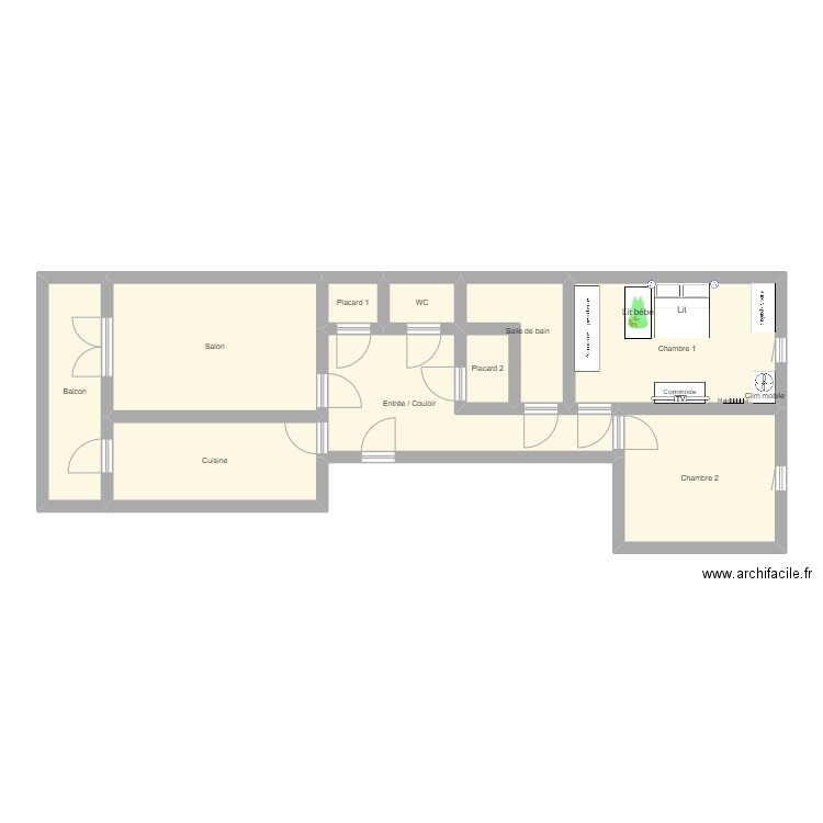 RPAL_24EEJ0989. Plan de 10 pièces et 75 m2