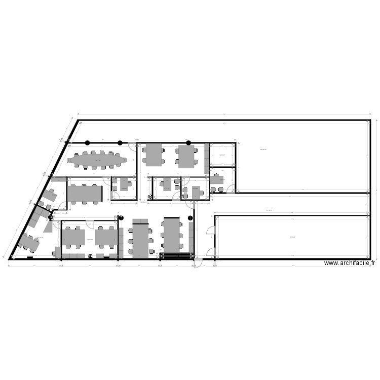 SD2.4.4. Plan de 14 pièces et 485 m2