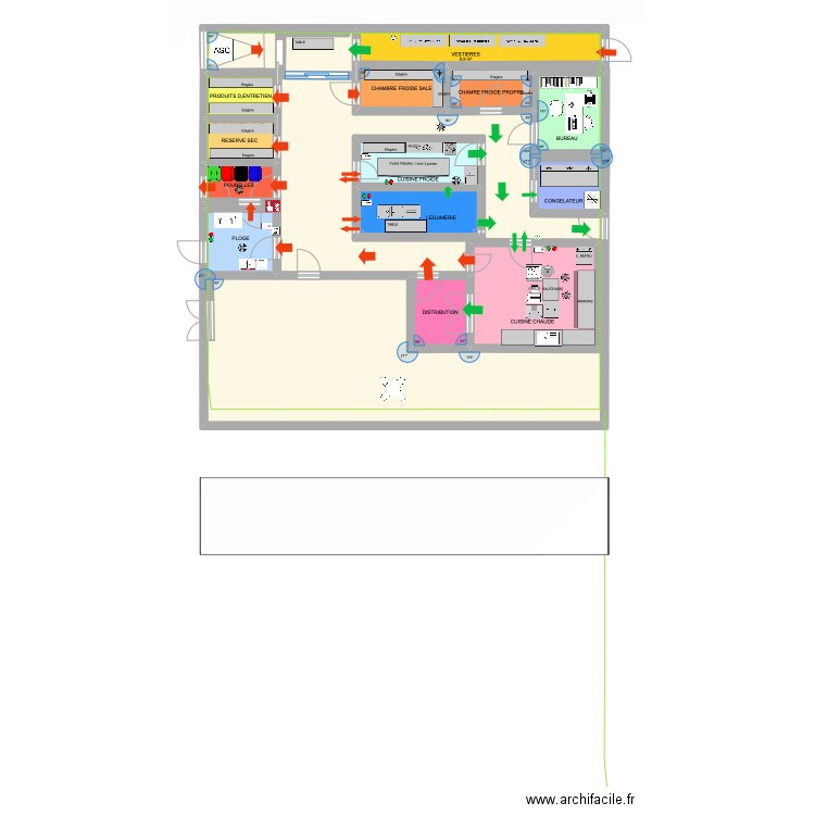 plan cuisine 4. Plan de 14 pièces et 182 m2