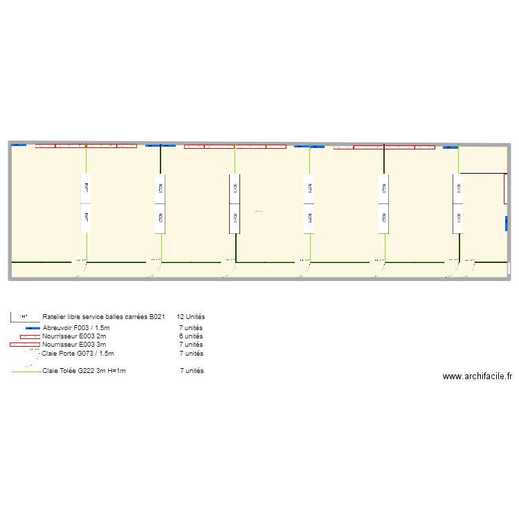 BERGERIE DUFOUR . Plan de 1 pièce et 669 m2