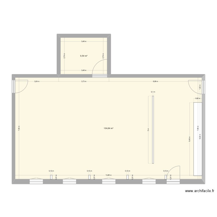 plans salle de repos . Plan de 2 pièces et 114 m2