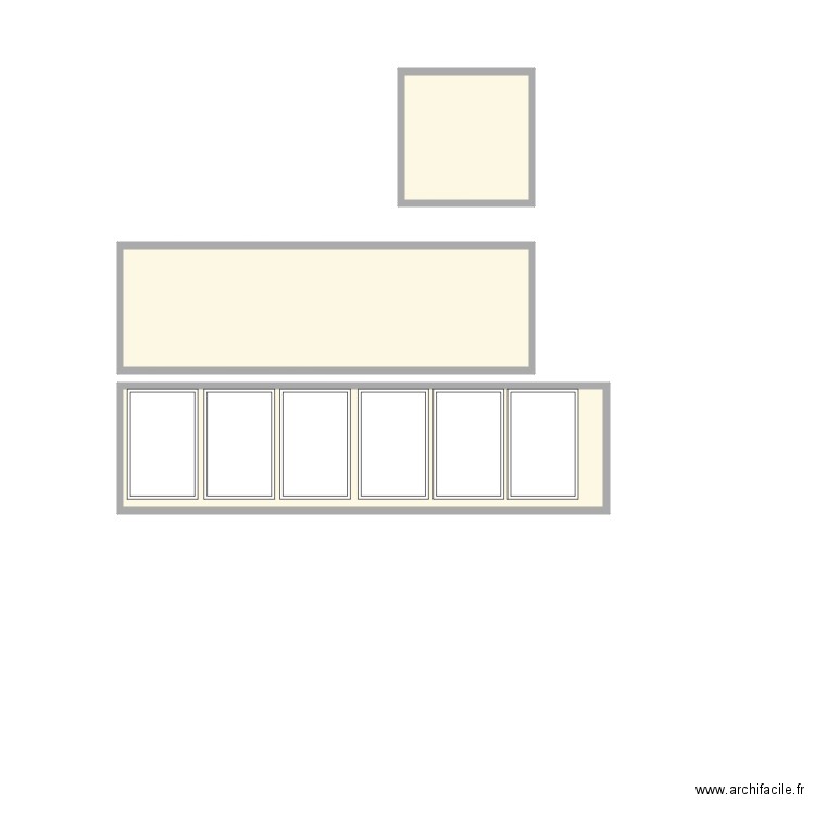 solaire. Plan de 3 pièces et 31 m2