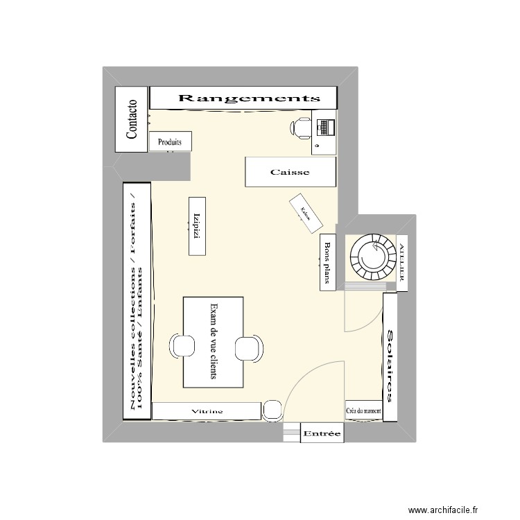 anais. Plan de 1 pièce et 14 m2