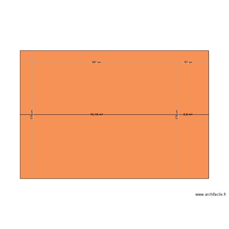 garage2. Plan de 2 pièces et 50 m2