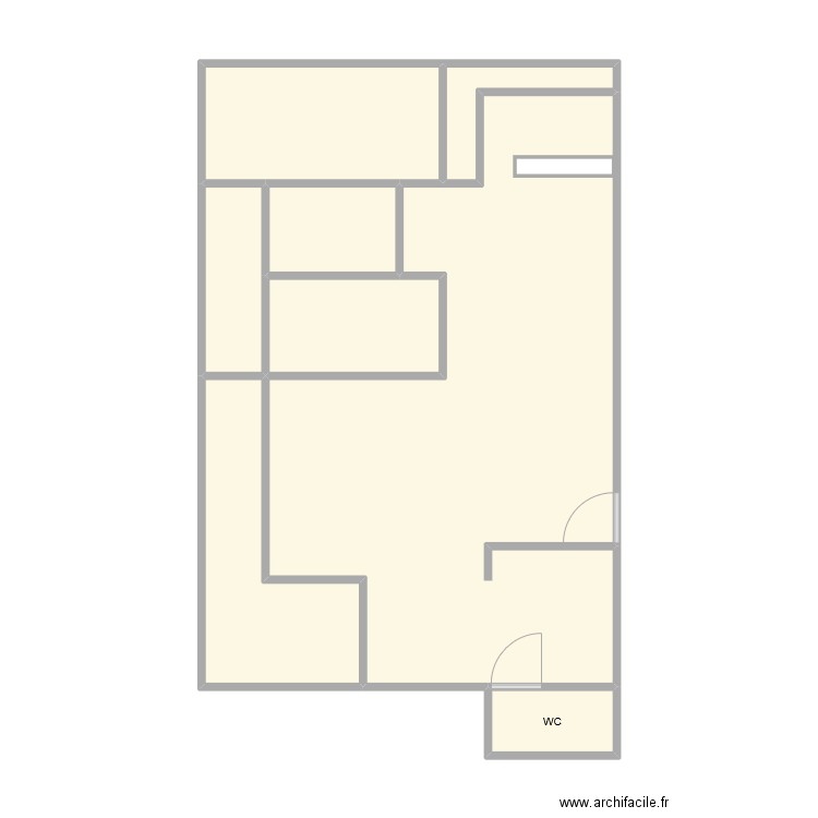 Rapport de stage. Plan de 8 pièces et 63 m2