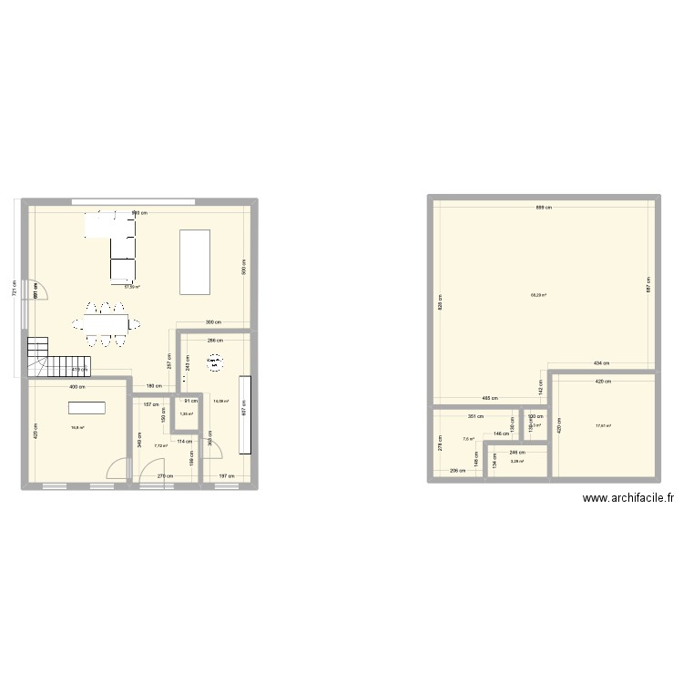 Simulation 4 Ghlin. Plan de 11 pièces et 296 m2