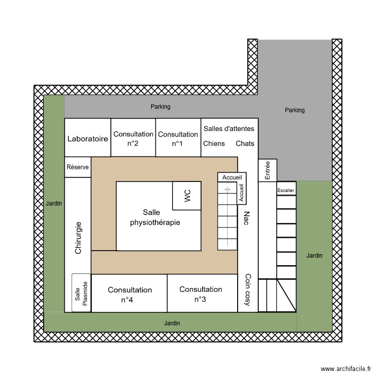 plan clinique 2. Plan de 0 pièce et 0 m2