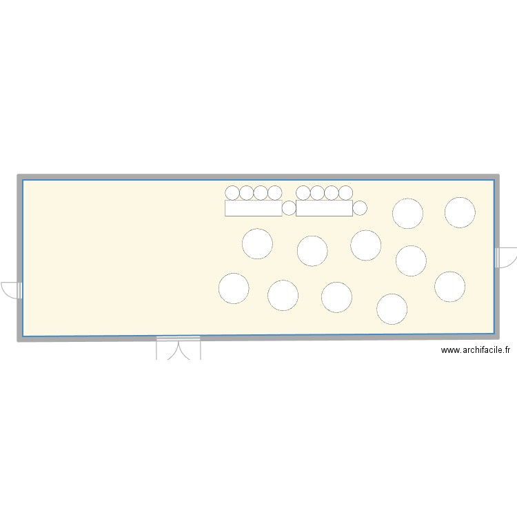 Mariage. Plan de 1 pièce et 179 m2