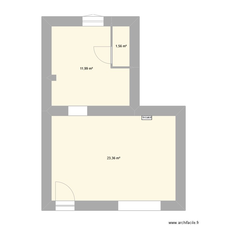 lll. Plan de 3 pièces et 37 m2