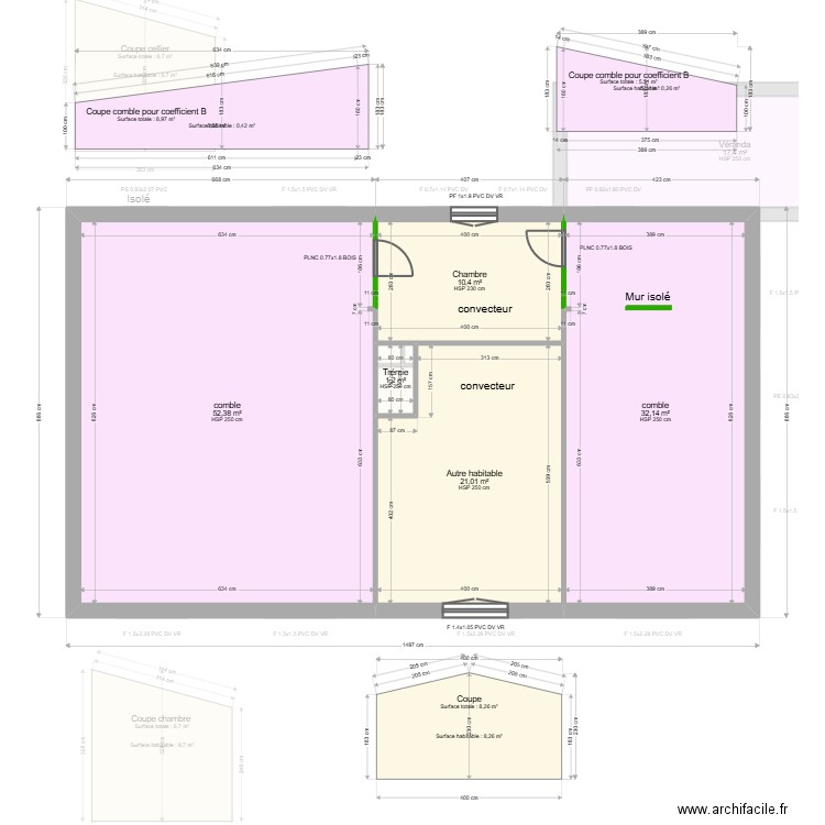 ML24019227  GRILLERES. Plan de 17 pièces et 250 m2