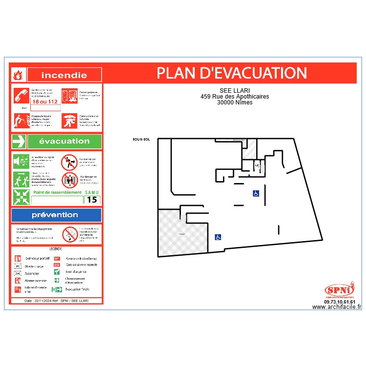 SEE LLARI SOUS-SOL. Plan de 4 pièces et 902 m2