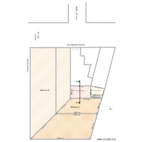 plan de masse immeuble 2 Av. Piccioni et cour