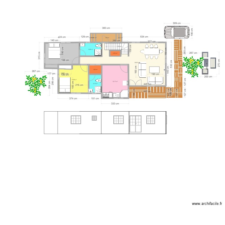 BRICE Dévik modif. Plan de 13 pièces et 79 m2