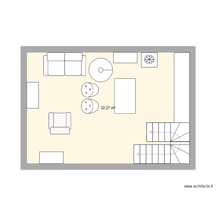 ctren35. Plan de 7 pièces et 85 m2