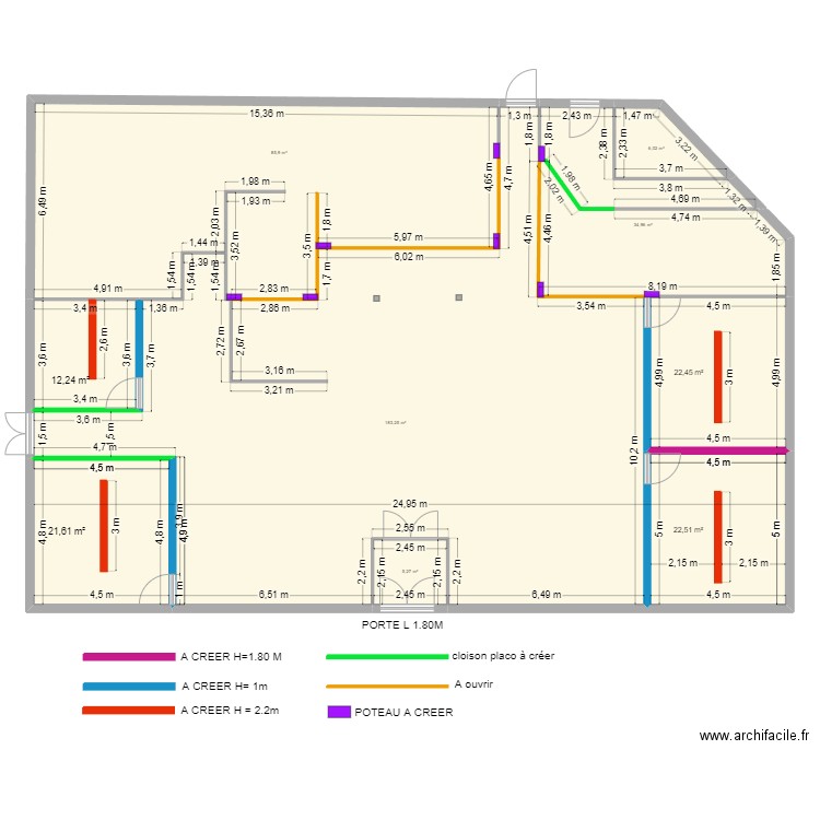 SALLE RESTAURATION. Plan de 9 pièces et 394 m2