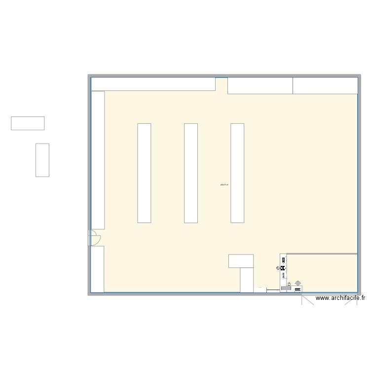 LA FOLIE DES BRADEURS - VBA. Plan de 1 pièce et 472 m2