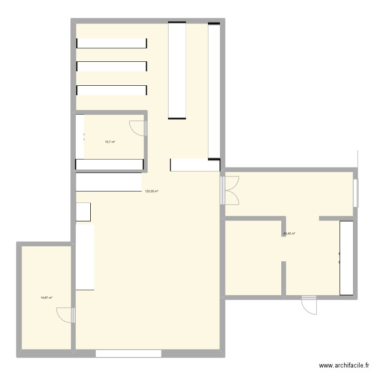 dossier pro. Plan de 4 pièces et 189 m2