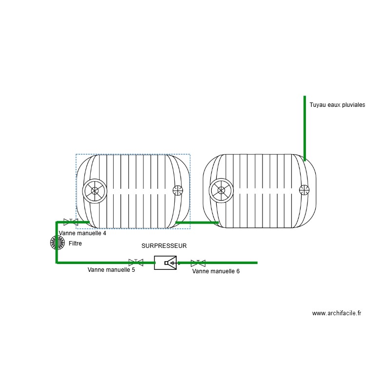 Caixa pluvial . Plan de 0 pièce et 0 m2