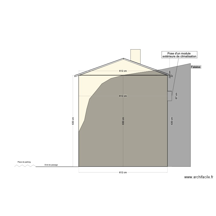 PLAN De DROITE après . Plan de 0 pièce et 0 m2