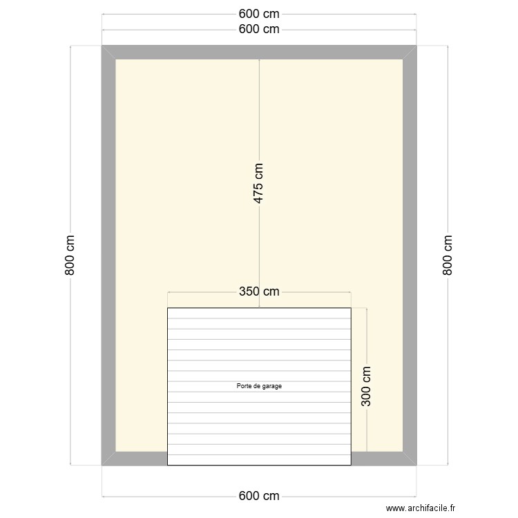 Garage Thibaut. Plan de 1 pièce et 41 m2