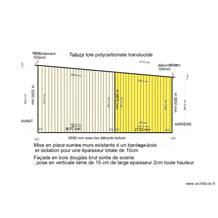 DP4 COTE DROIT ACTUEL.. Plan de 2 pièces et 19 m2