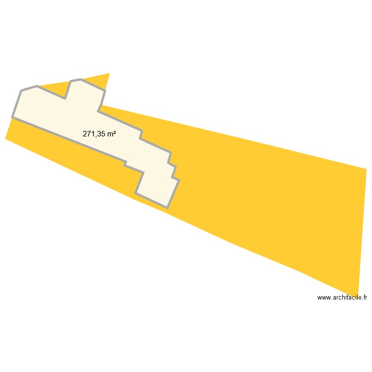 cadastre. Plan de 1 pièce et 271 m2