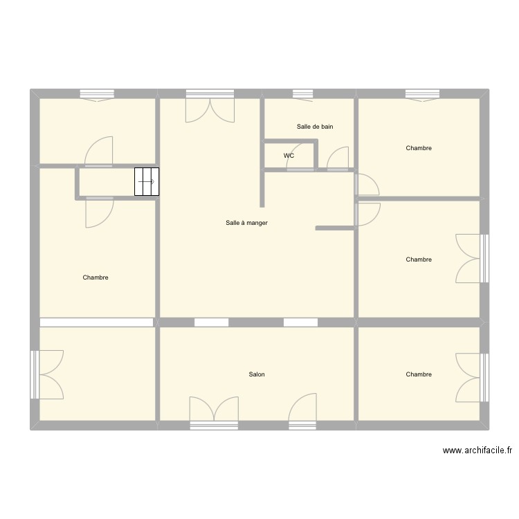 Agrandissement . Plan de 10 pièces et 112 m2