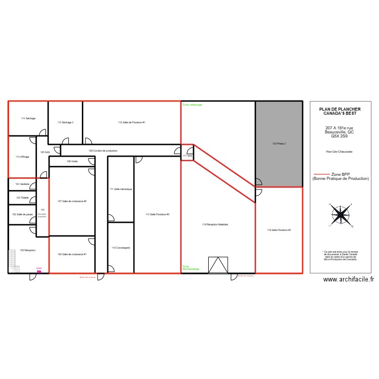 Alarm Keypad. Plan de 23 pièces et 771 m2