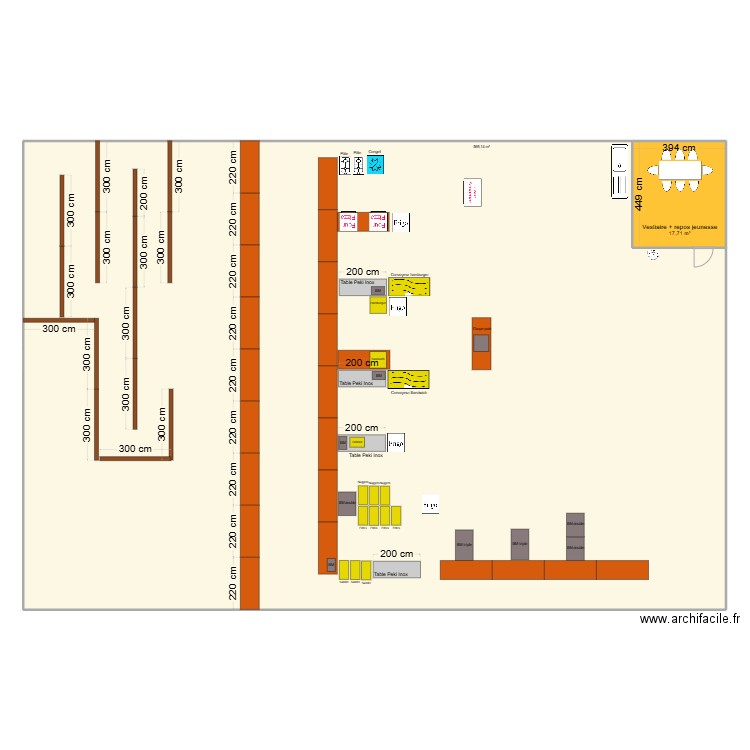 Giron 2025 V3. Plan de 2 pièces et 587 m2