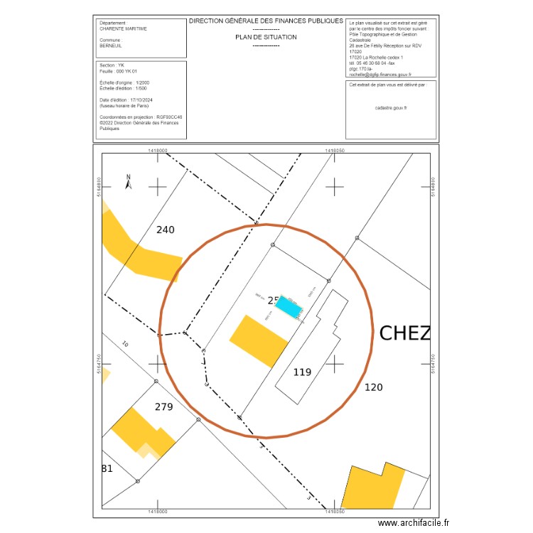 GONTHIER. Plan de 0 pièce et 0 m2