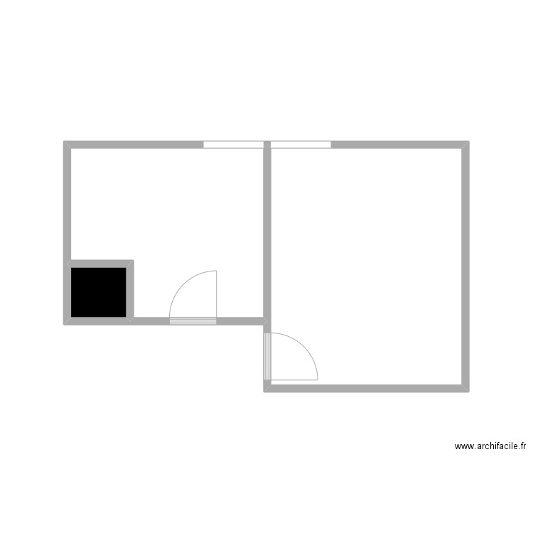 maison fred. Plan de 3 pièces et 17 m2