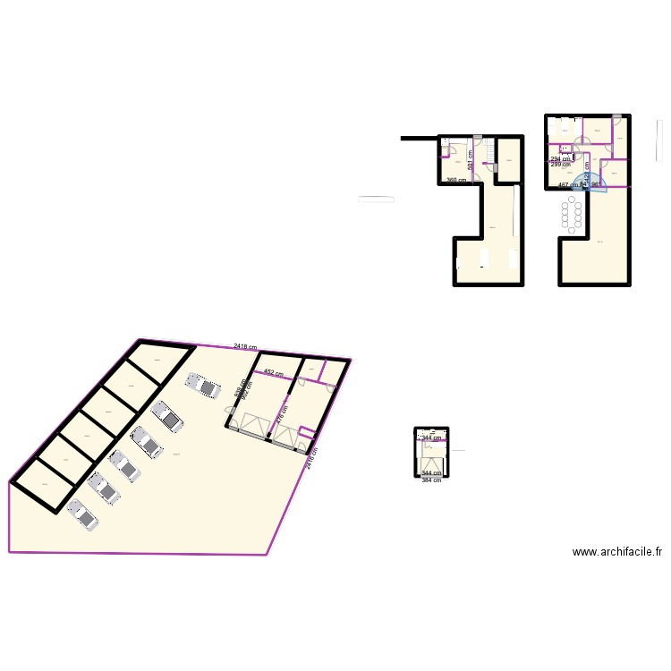 maison. Plan de 24 pièces et 1146 m2