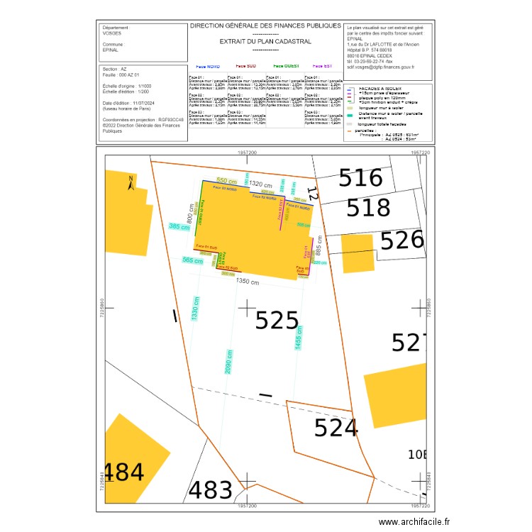 DP CREUSAT. Plan de 0 pièce et 0 m2