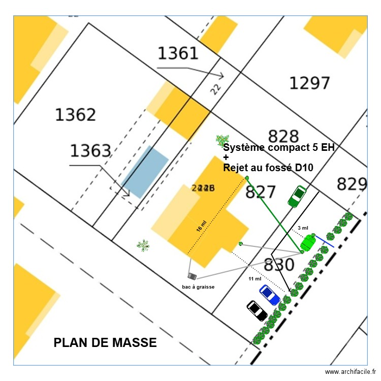 Rivière Carbonne. Plan de 0 pièce et 0 m2