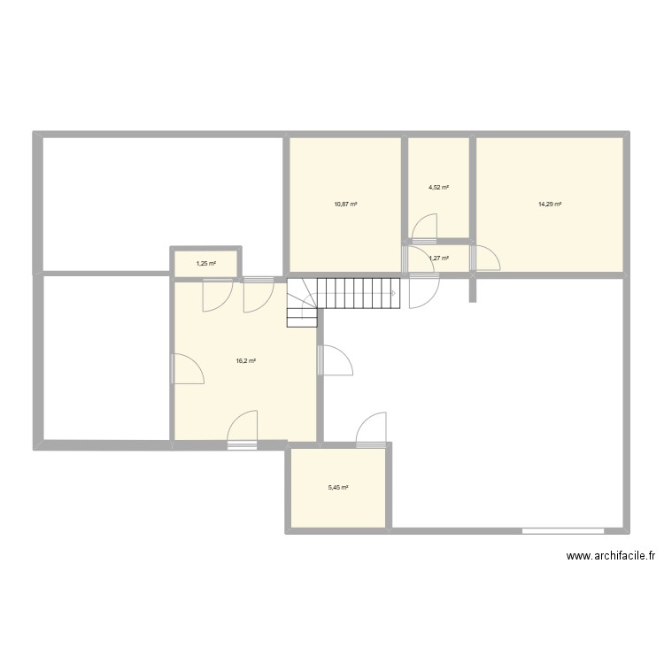 arimont. Plan de 7 pièces et 54 m2