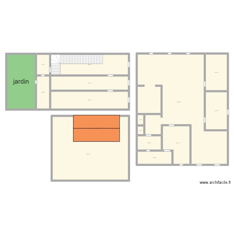 maison. Plan de 16 pièces et 527 m2