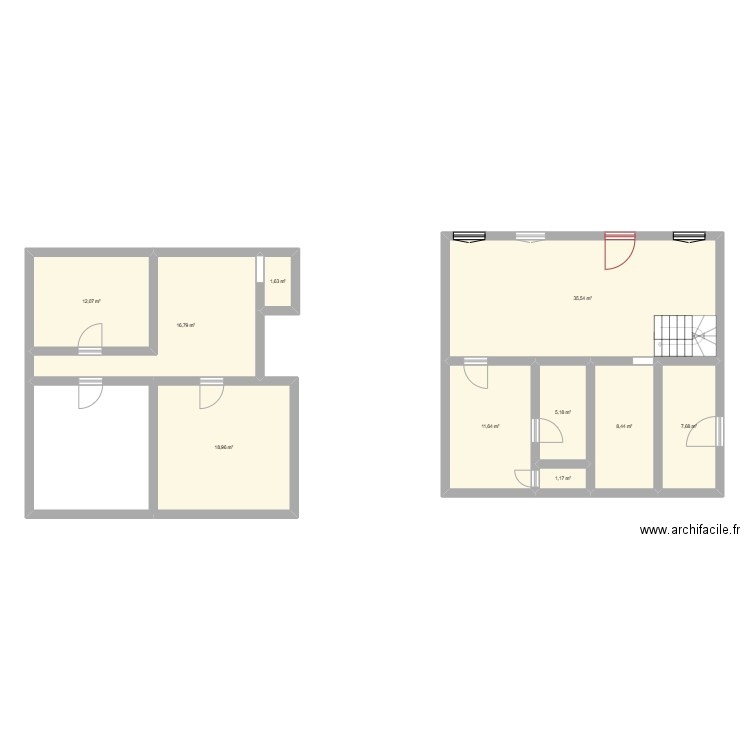 vascoeuil. Plan de 10 pièces et 119 m2