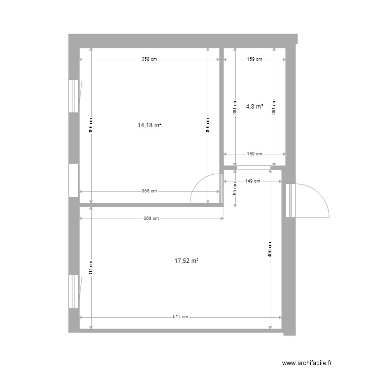 nous plan première pièce 1 2. Plan de 3 pièces et 37 m2