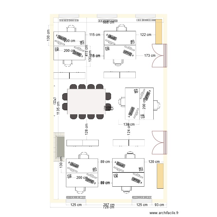 CILE_RS. Plan de 1 pièce et 78 m2