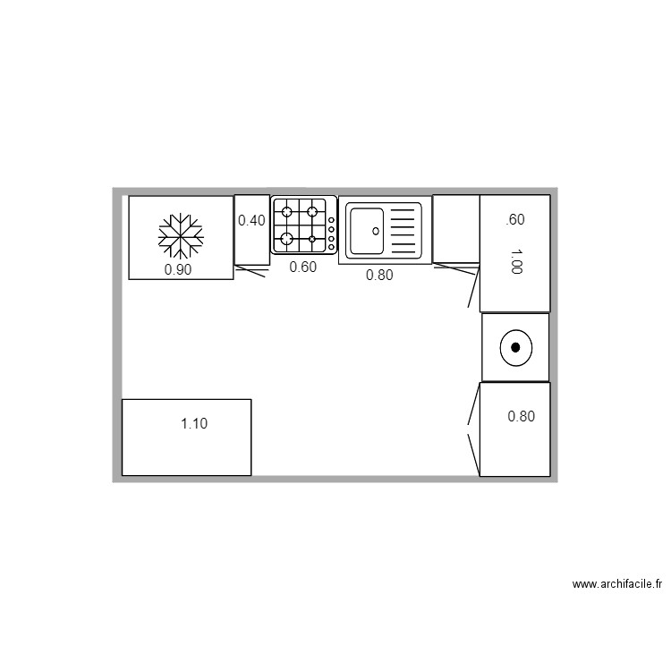 cuisine anto. Plan de 0 pièce et 0 m2