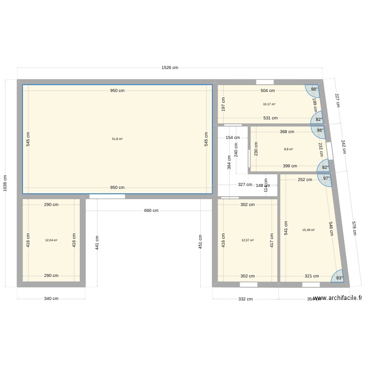 nncki. Plan de 6 pièces et 111 m2