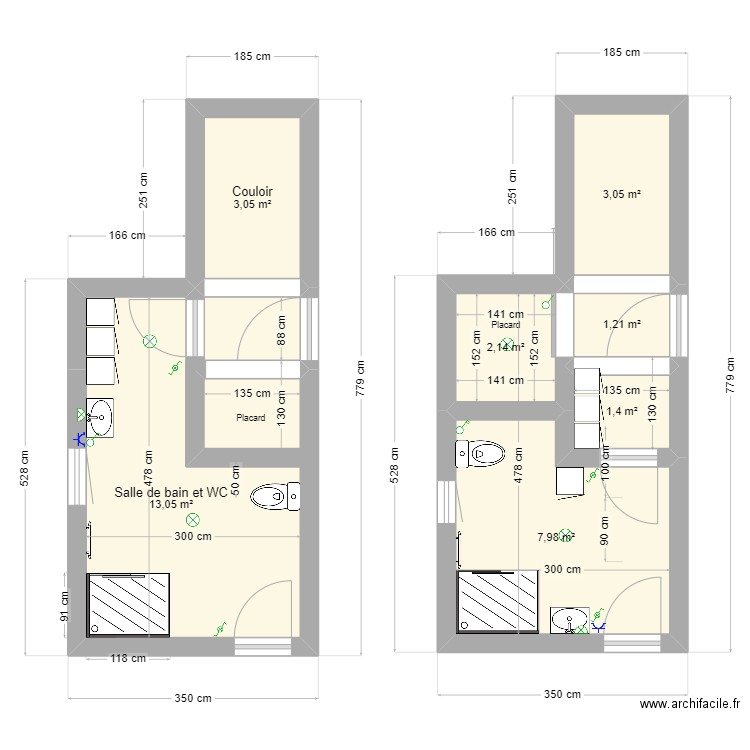 LaRoque_sdd. Plan de 7 pièces et 32 m2