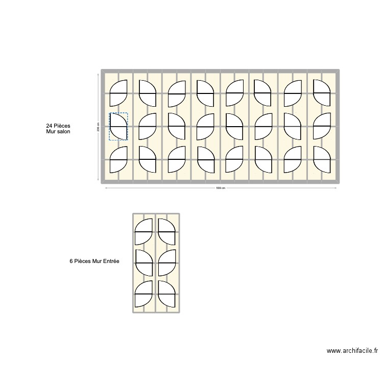 Panneau 3D Manu Nice. Plan de 80 pièces et 14 m2