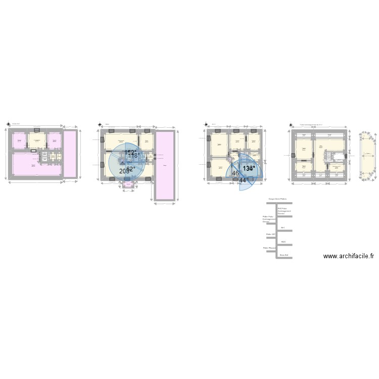 ML24011625 DI TERLIZZI. Plan de 44 pièces et 424 m2