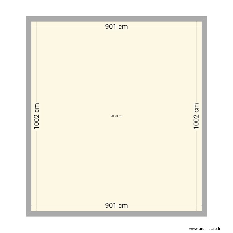 Plan Marlène. Plan de 1 pièce et 90 m2